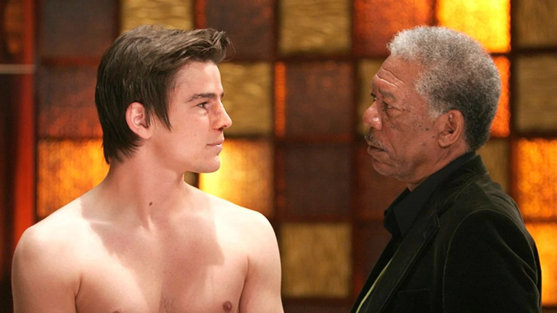 Josh Hartnett et Morgan Freeman dans Slevin