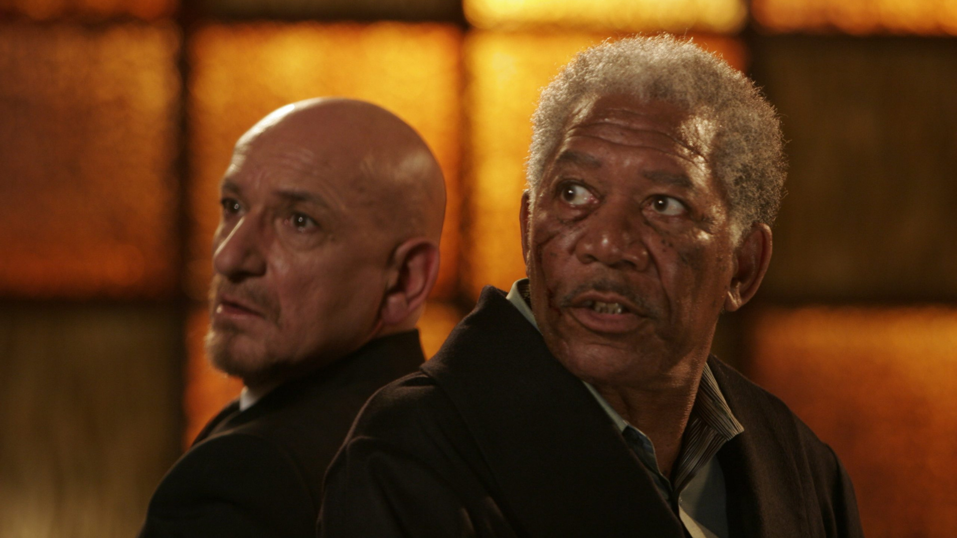Morgan Freeman et Sir Ben Kingsley dans Slevin