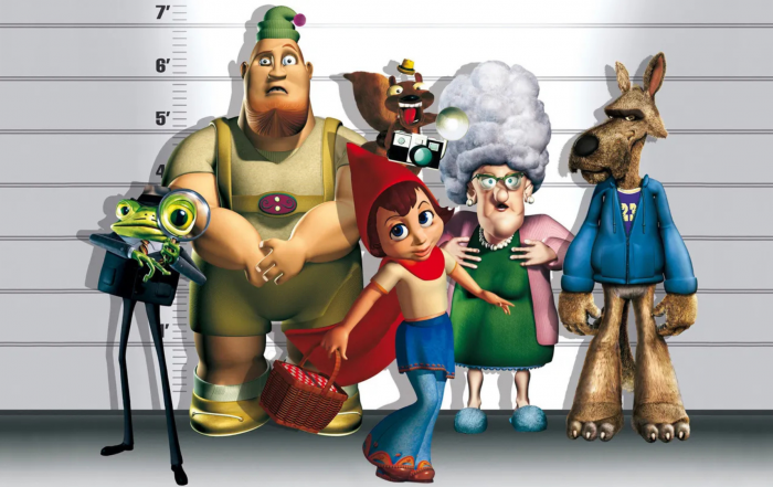 L'affiche du film la véritable histoire du petit chaperon rouge