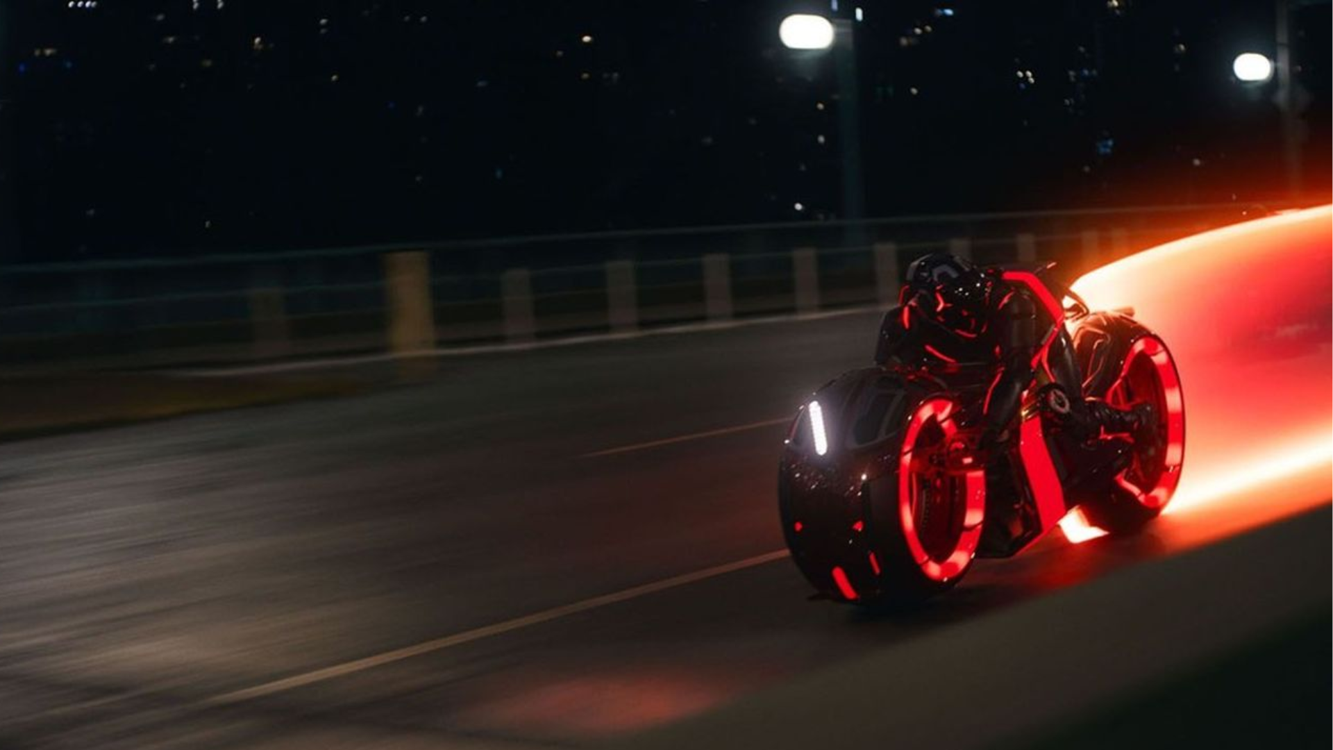 une moto dans tron ares