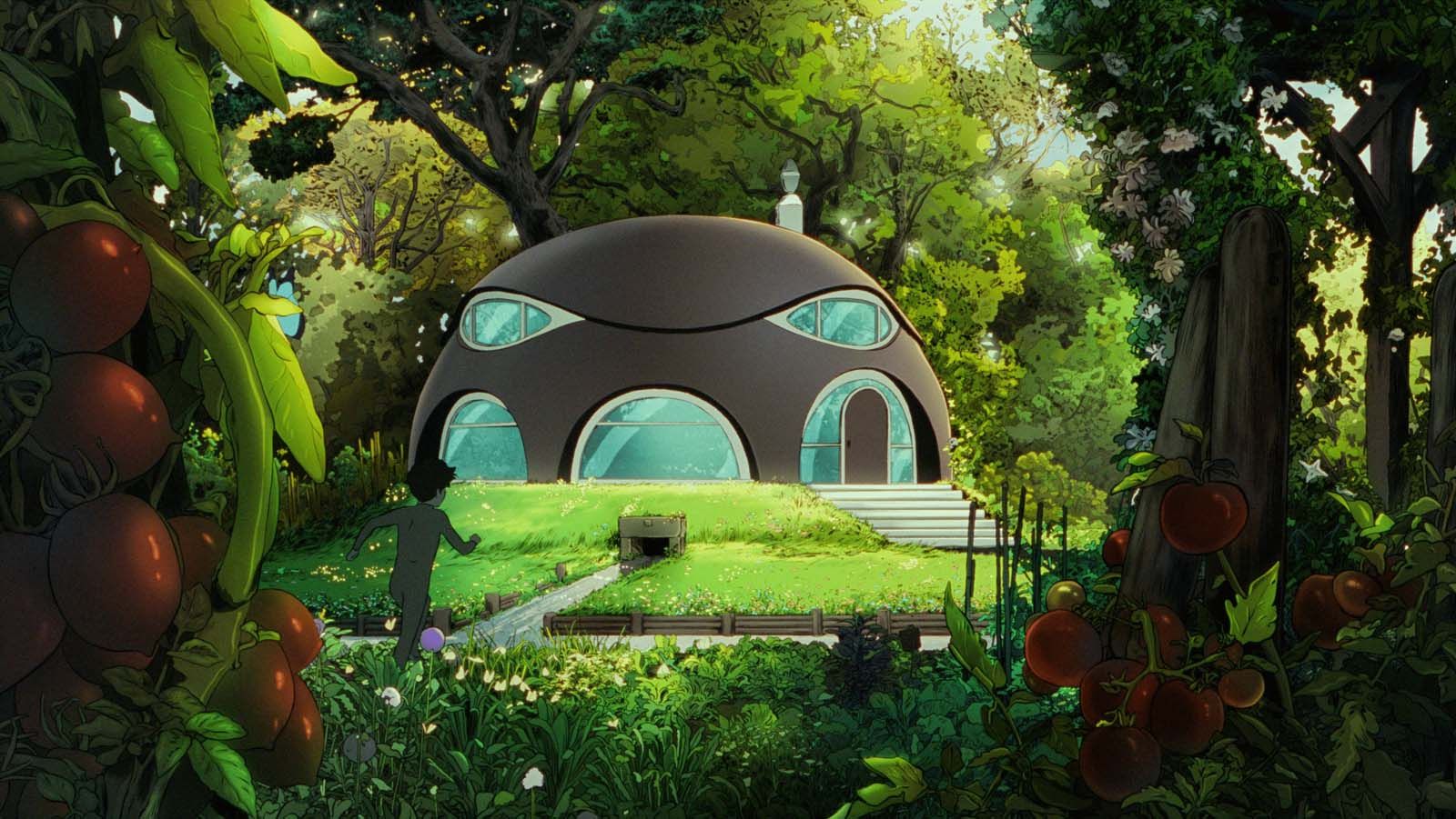 La maison d'Arco : une bulle ronde au milieu d'une végétation luxuriante