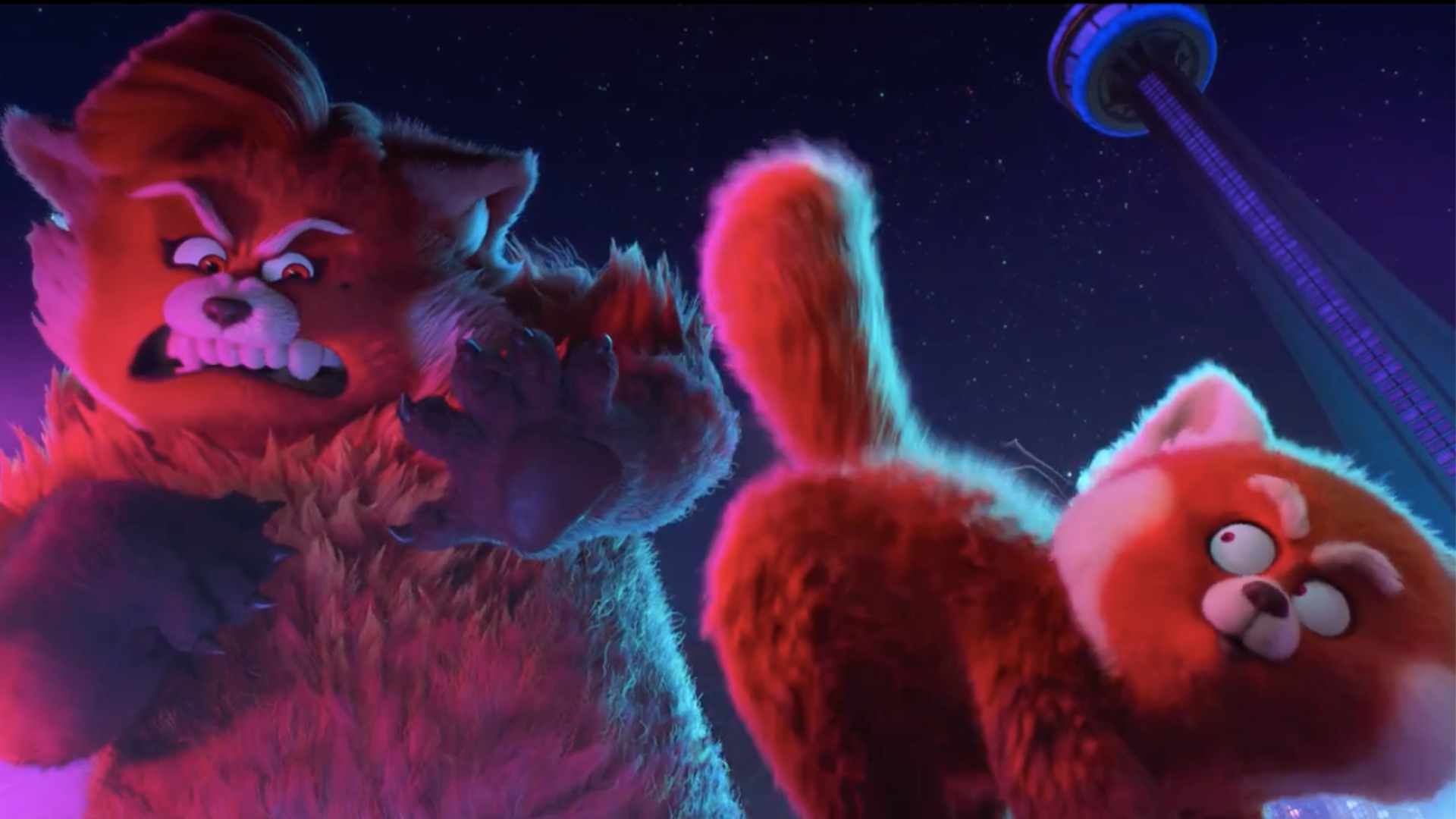 deux pandas dans Alerte Rouge