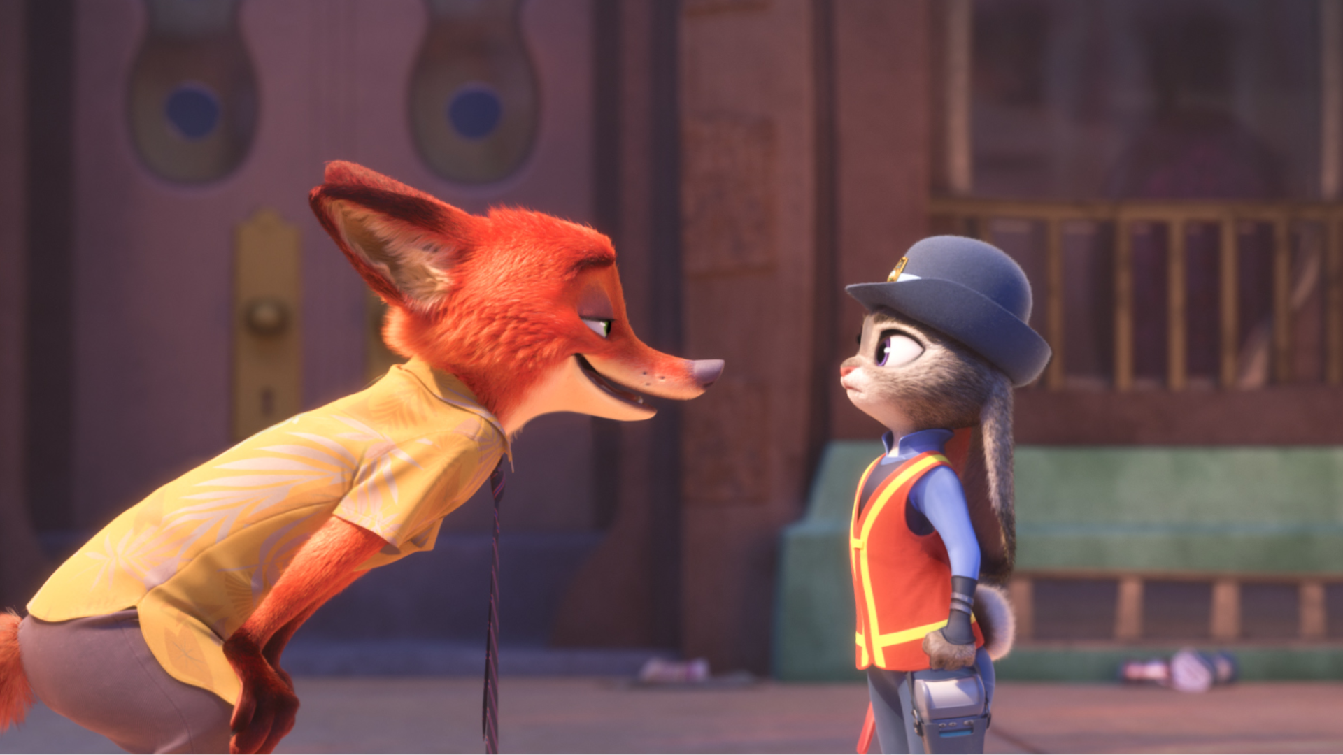 le lapin et le renard dans Zootopie