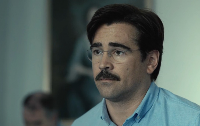 Gros plan de Colin Farrell dans The Lobster