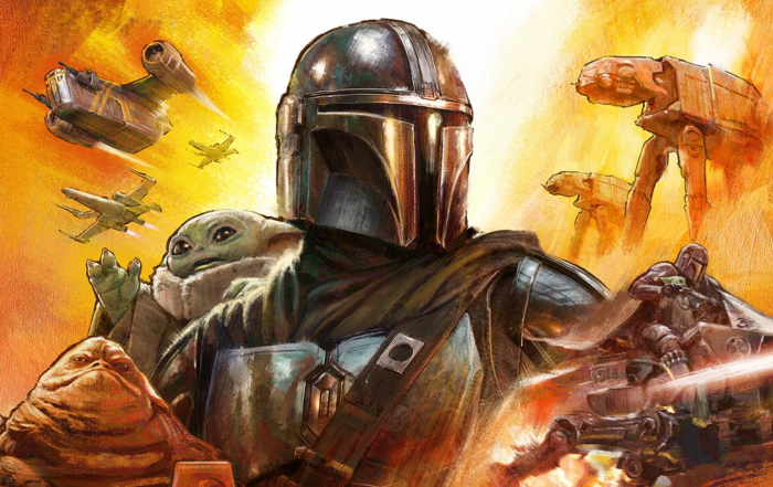 L'affiche du film The Mandalorian and Grogu