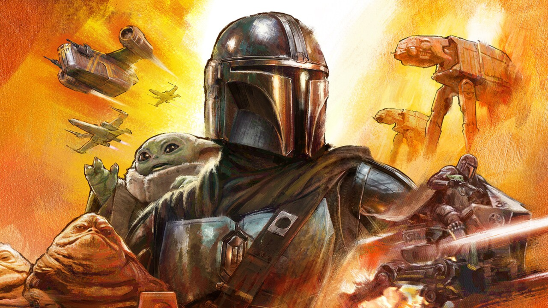 L'affiche du film The Mandalorian and Grogu