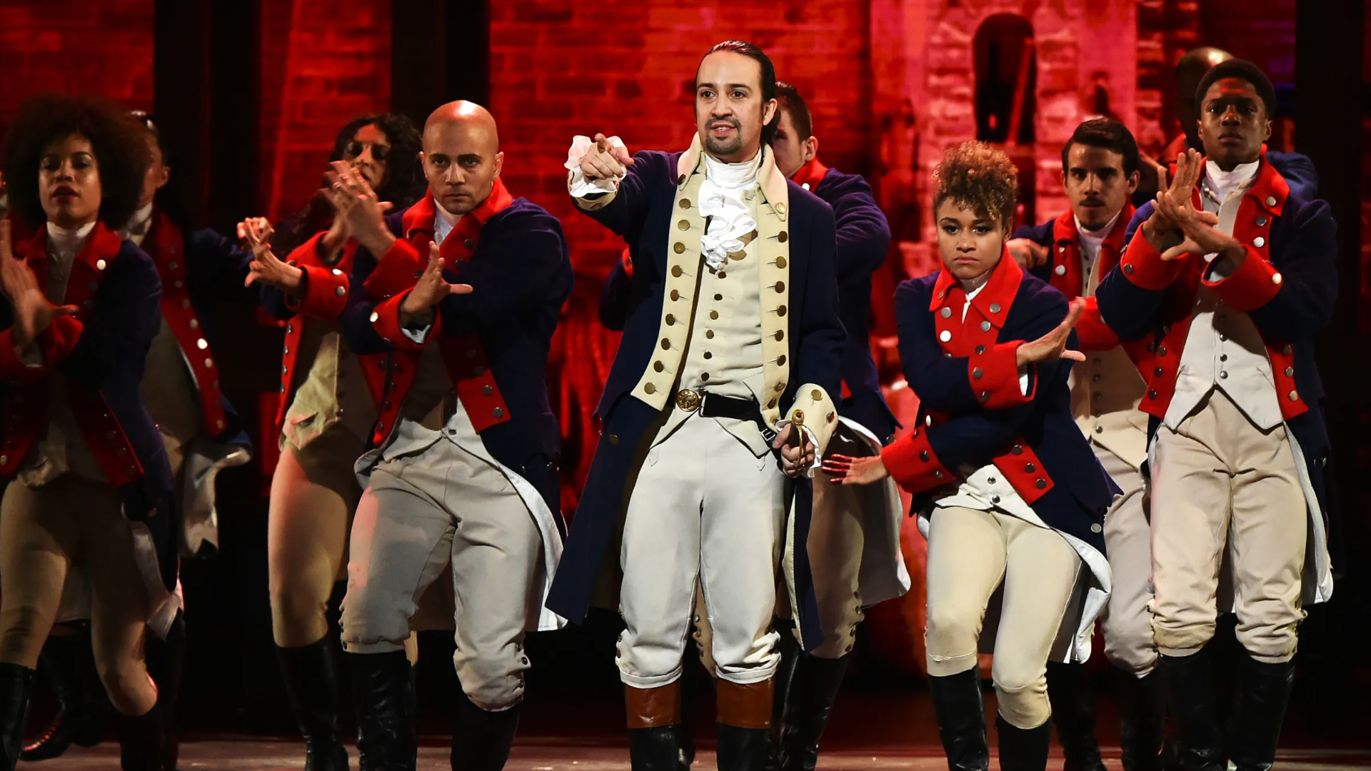 Une scène de bataille dans Hamilton