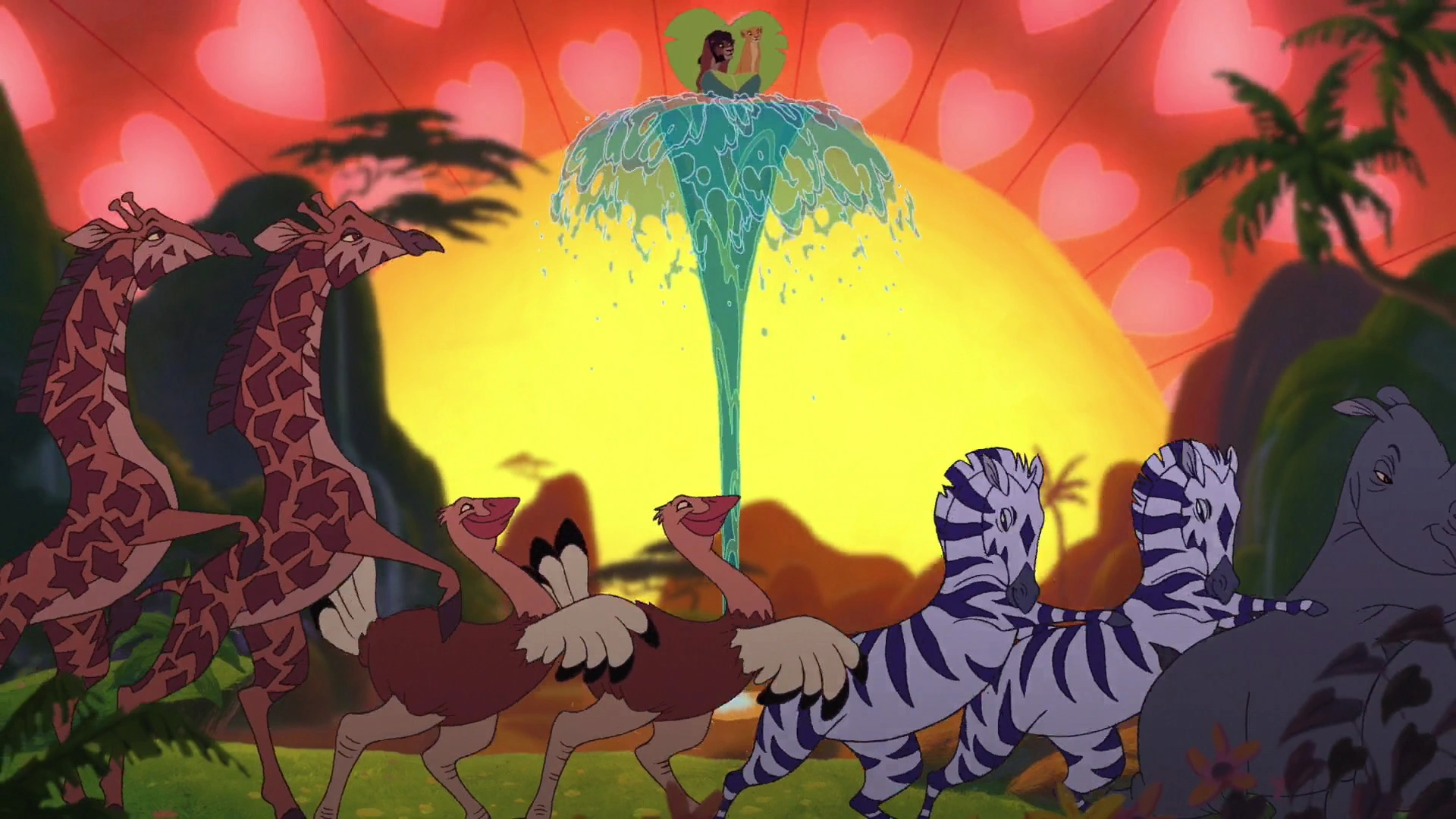 La séquence à Upendi dans le roi lion 2